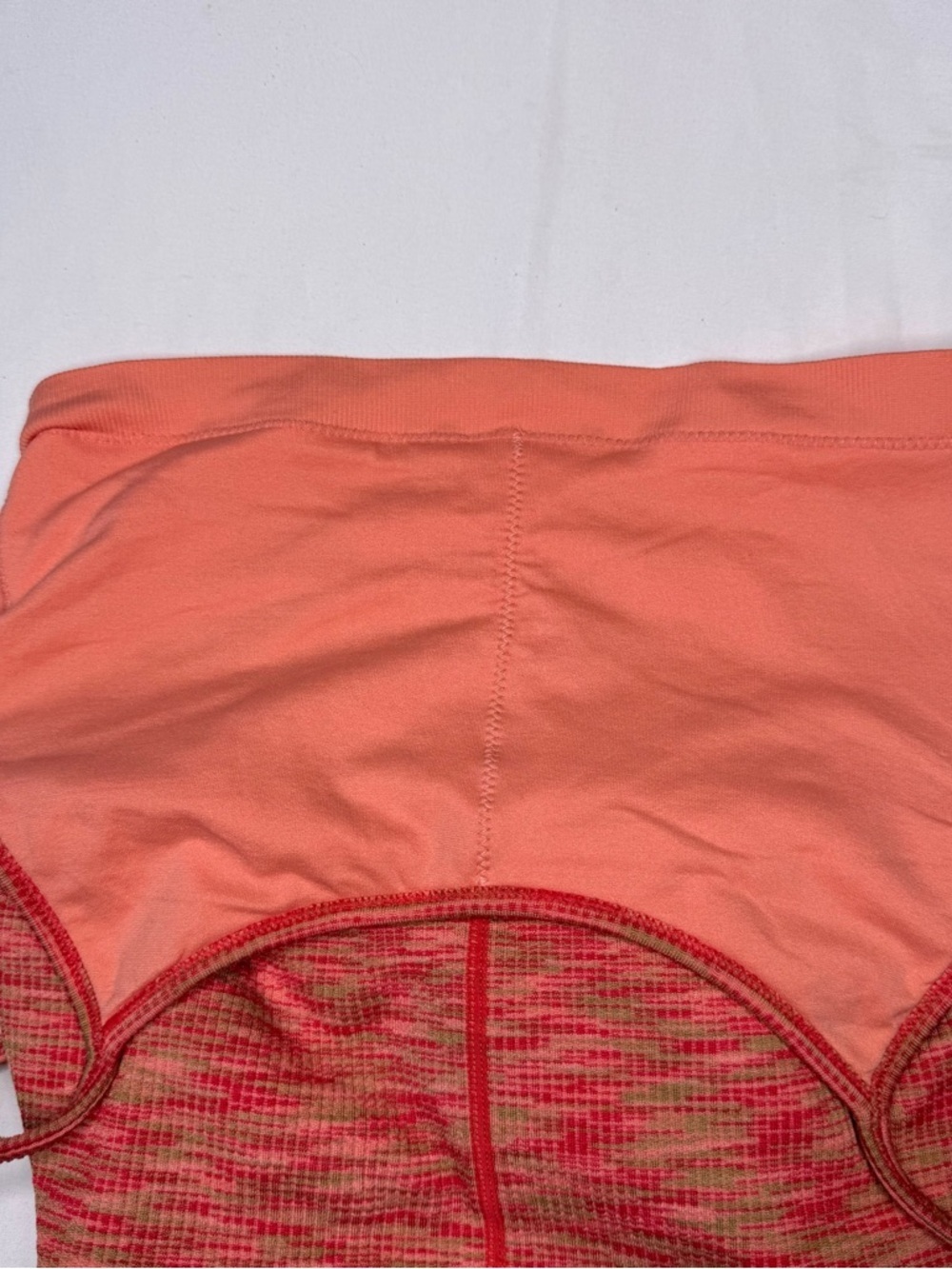 JoyLab heathered coral/orange-pink blend Open Back Bodysuit Romper - Picture 15 of 16
